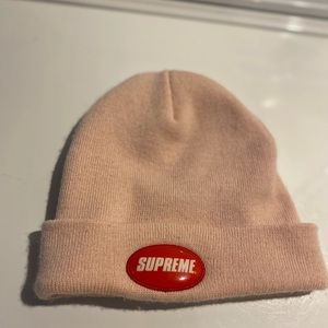 Supreme Pink beanie